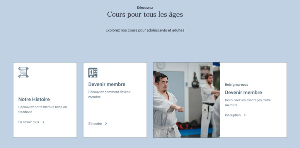 cours tout age